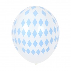 Balloner med lyseblå ruder mønster fra My Little Day