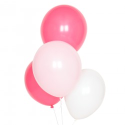 10 Blandede lyserøde balloner fra My Little Day