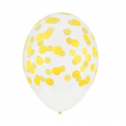 Balloner med gule konfetti prikker fra My Little Day