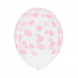 Balloner med pink prikker