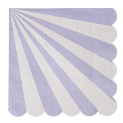 Lavendel stribede servietter