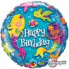 Havfrue Happy Birthday Ballon
