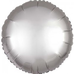 Sølv Satin Folie Ballon til Helium