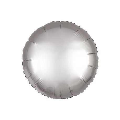 Sølv Satin Folie Ballon til Helium