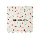 Be Jolly kaffeservietter med julekonfetti
