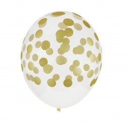 Balloner med guld konfetti prikker fra My Little Day