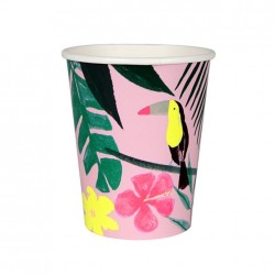 Pink Tropical Servietter fra Meri Meri