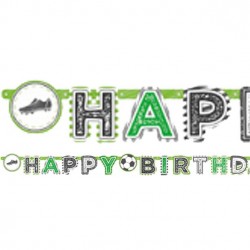 Happy Birthday Fodbold Guirlande