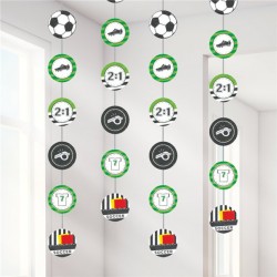 Fodbold spiral guirlande