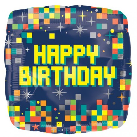 Happy Birthday Pixel ballon