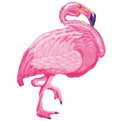 Pink Flamingo Supershape Ballon