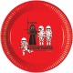 Kylo Ren og hans Stormtroopers paptallerkner