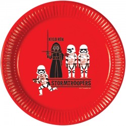 Kylo Ren og hans Stormtroopers paptallerkner