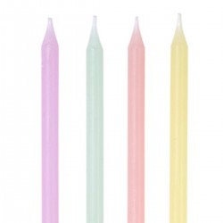 Pastel fødselsdagslys