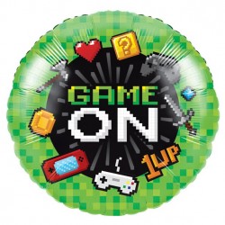 Game On Rund Folie Ballon