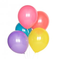 10 Multifarvede balloner i friske farver fra My Little Day