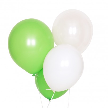 10 Blandede grønne balloner fra My Little Day