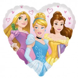 Hjerteformet prinsesse ballon