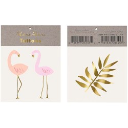 Flamingo tatoveringer fra Meri Meri
