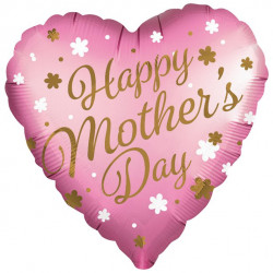 Lyserød Mother's Day folie ballon
