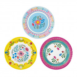 Boho Blomster Tallerkner