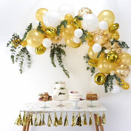 Guld Ballon Guirlande