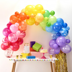 Regnbue Ballon Guirlande fra Gingerray