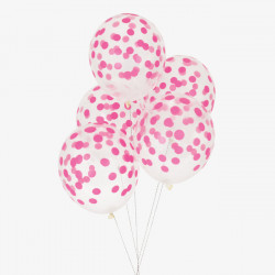 Pink konfetti prikkede balloner fra My Little Day