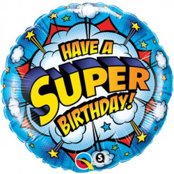 Superhelte Folie Fødselsdagsballon