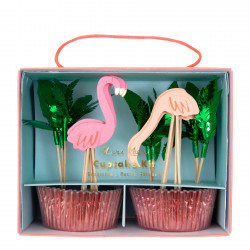 Flamingo Cupcakesæt fra Meri Meri