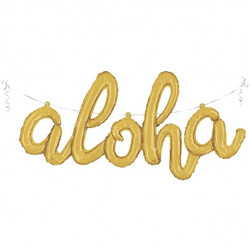 Guld Aloha Ballon