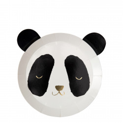 Panda Tallerkner fra Meri Meri