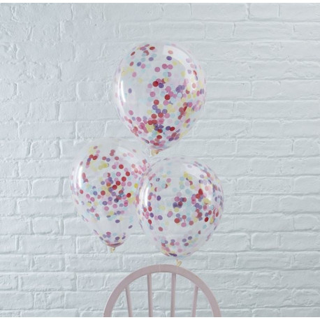 Mixed Farvede Konfetti balloner fra GingerRay