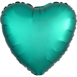 Grøn Chrome Hjerte Folie Ballon
