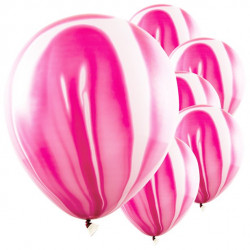 Lyserøde marmor balloner