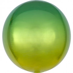 Ombre Gul og Grøn Orbz ballon