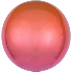 Ombre Orange og Rød Orbz ballon