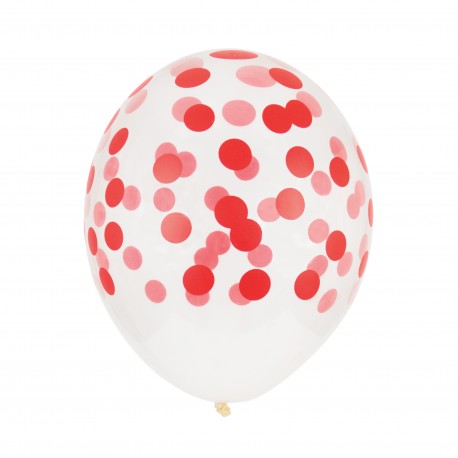 Balloner med røde prikker