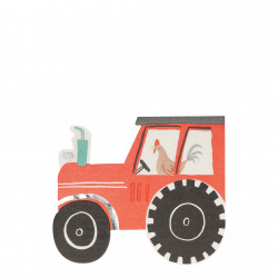 Traktor servietter fra Meri Meri