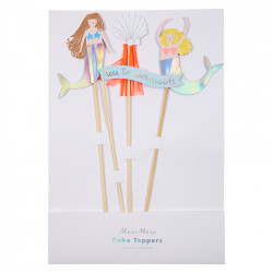 Havfrue caketoppers fra Meri Meri
