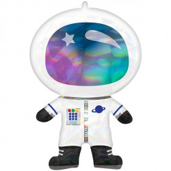 Iriserende Astronaut Folie figur ballon