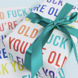 Fuck you're old papir med Kort og Sløjfe fra Ginger Ray