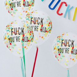 Fuck you’re old konfetti balloner fra GingerRay