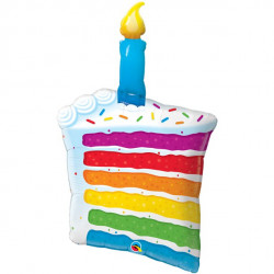 Lagkage stykke folie ballon