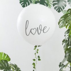 Kæmpe hvid Love Ballon fra GingerRay