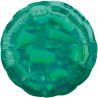 Rund Grøn folie ballon med iriserende effekt