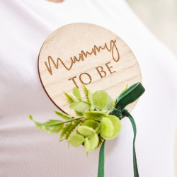 Mummy to be badge i træ fra GingerRay