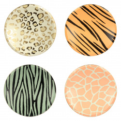 Safari Dyre Print tallerkner fra Meri Meri