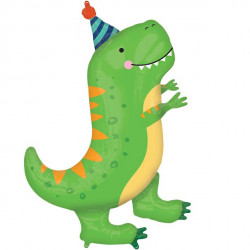 Fødselsdags T-rex SuperShape Ballon