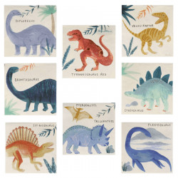 Dinosaur Riget kaffeservietter fra Meri Meri